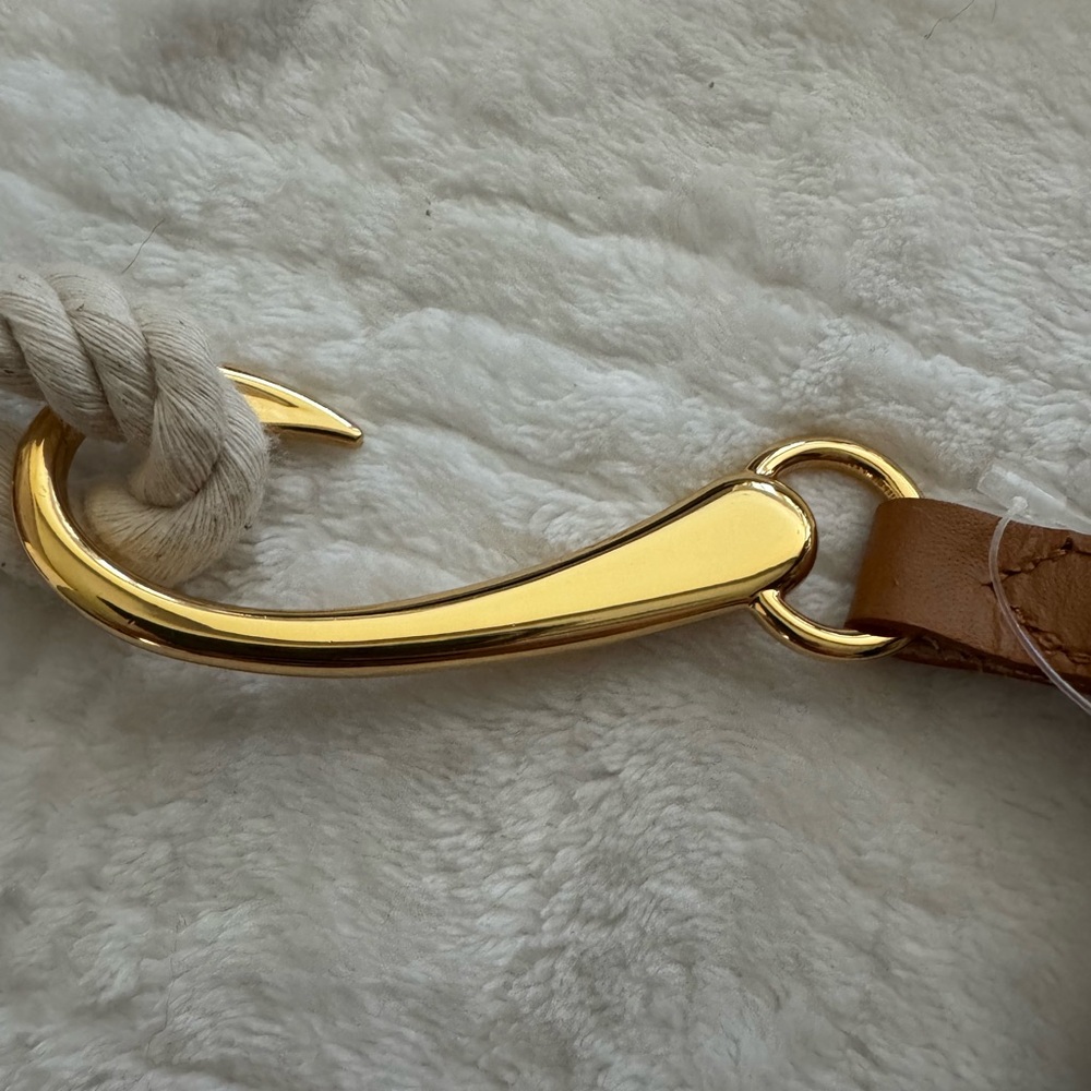 Ralph Lauren Cream and Gold Rope Belt - Picture 3 of 3